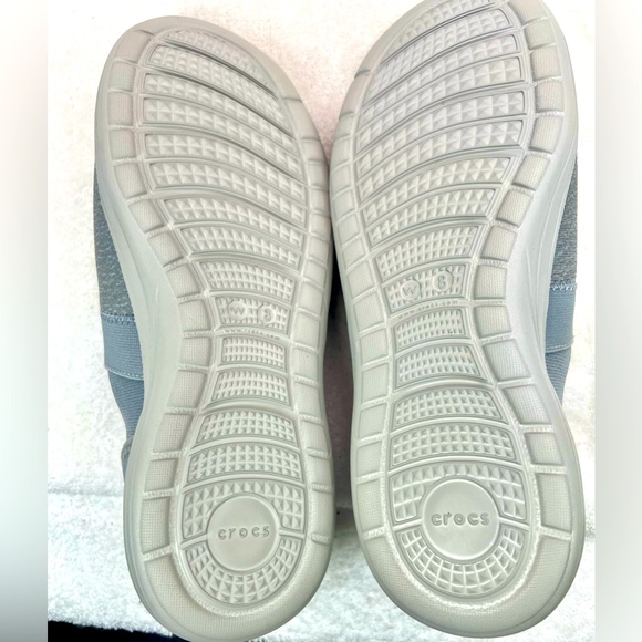 Crocs Reviva Gray Slip-Ons w/ Massaging Bubble Comfort - Like New - Picture 6 of 6